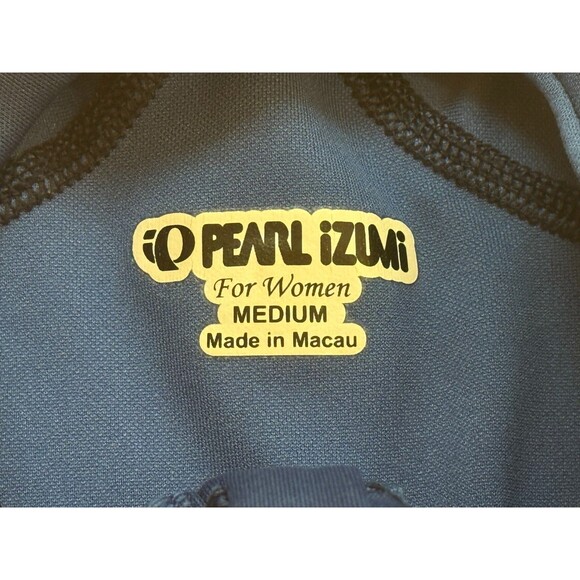 IQ PEARL IZUMI For Women Long Sleeve 1/2 Zip Cycling Shirt Blue Medium - Picture 4 of 4